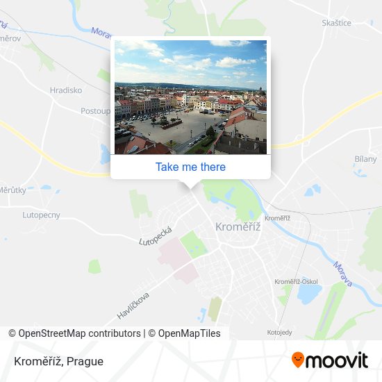 Kroměříž map