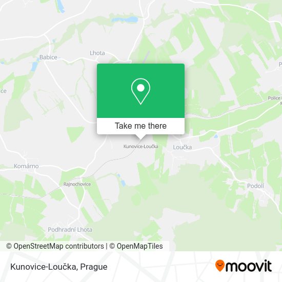 Карта Kunovice-Loučka