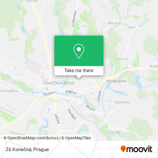 Zš Konečná map