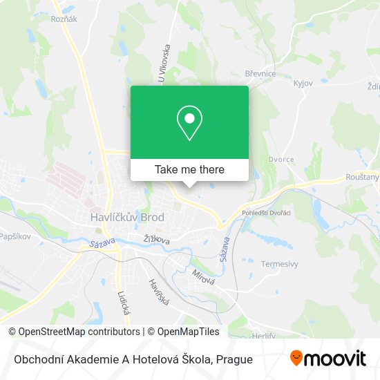Obchodní Akademie A Hotelová Škola map