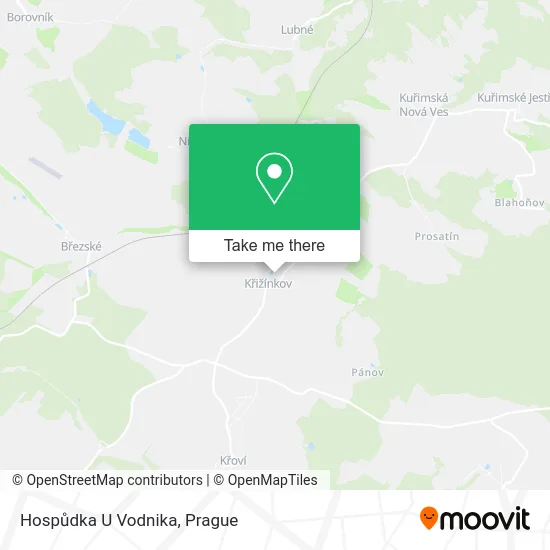Карта Hospůdka U Vodnika