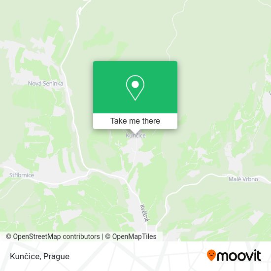 Карта Kunčice