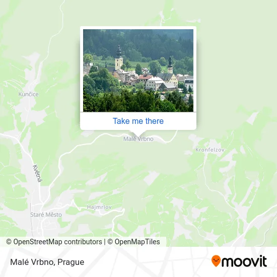 Карта Malé Vrbno
