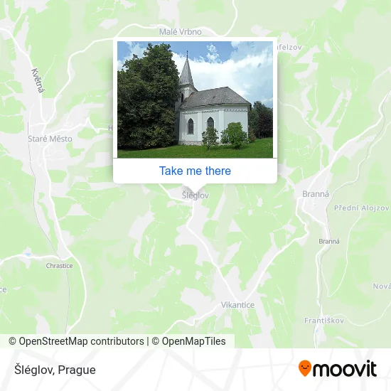 Карта Šléglov