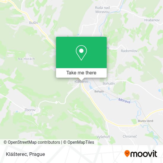Карта Klášterec