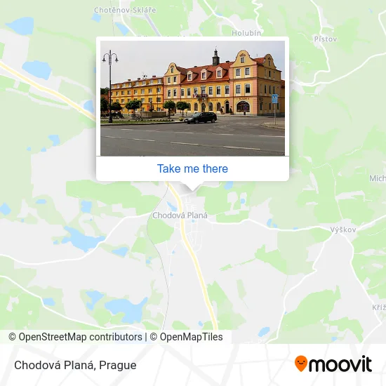 Карта Chodová Planá