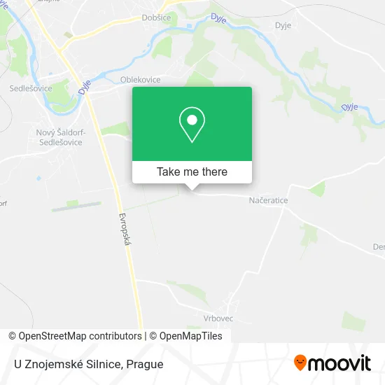 Карта U Znojemské Silnice