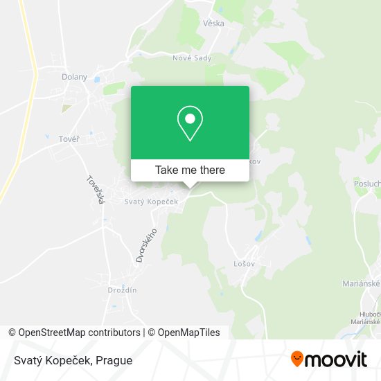 Svatý Kopeček map