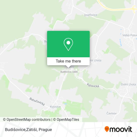 Budišovice,Zátiší map