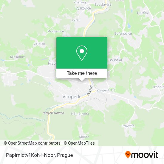 Papírnictví Koh-I-Noor map