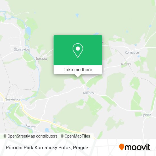 Přírodní Park Kornatický Potok map