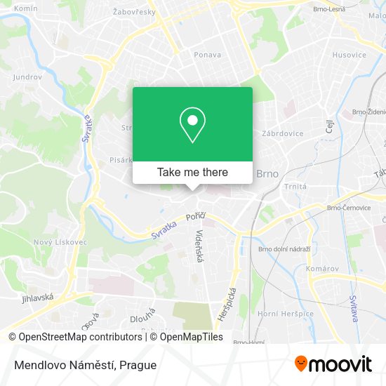 Mendlovo Náměstí map