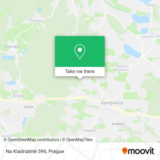 Na Kladrubině 596 map
