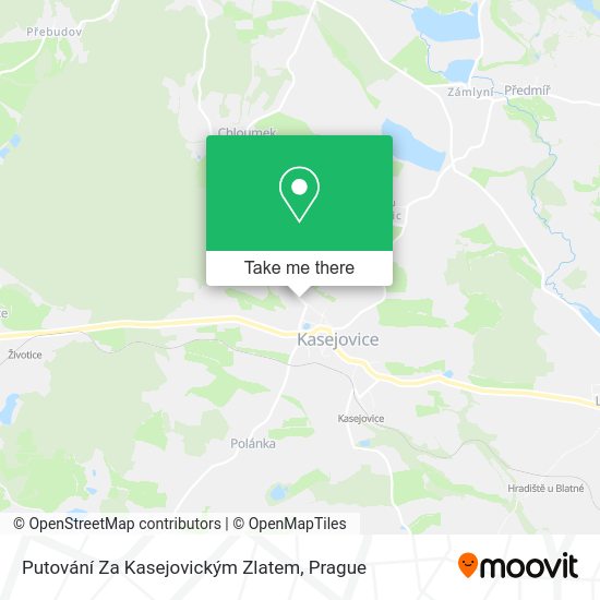 Putování Za Kasejovickým Zlatem map