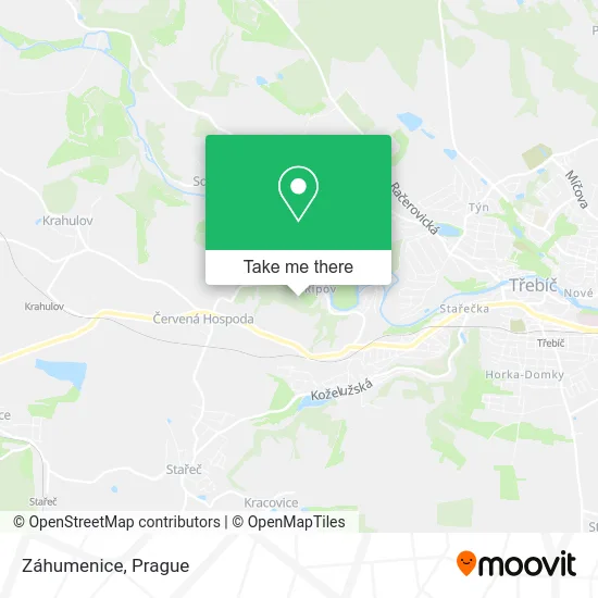 Карта Záhumenice