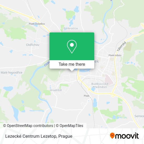 Lezecké Centrum Lezetop map