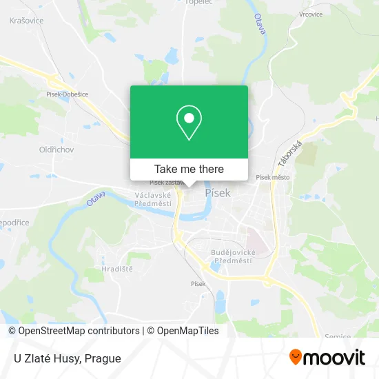 U Zlaté Husy map