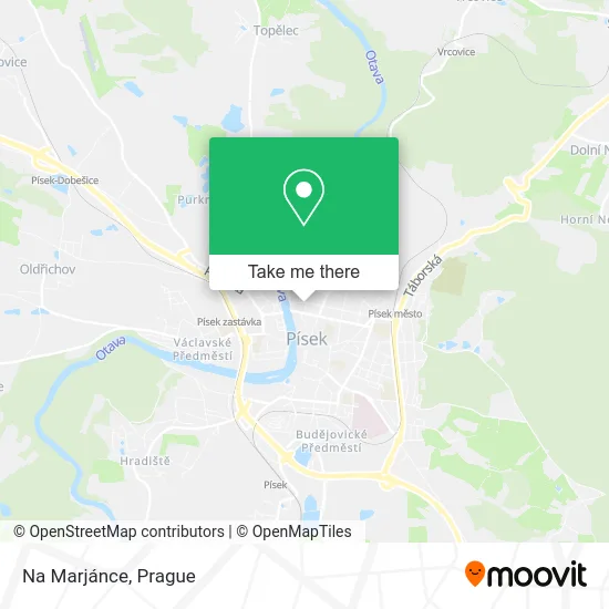 Карта Na Marjánce