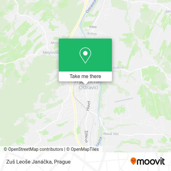 Карта Zuš Leoše Janáčka