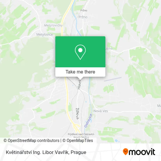 Květinářství Ing. Libor Vavřík map