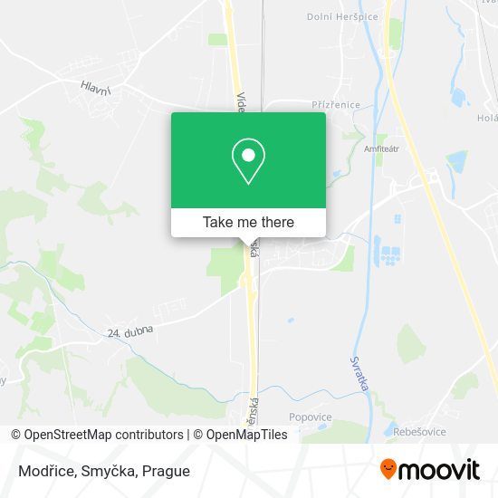 Modřice, Smyčka map
