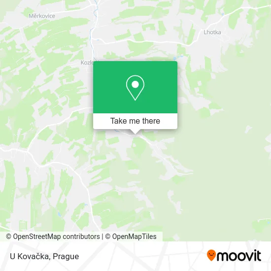 Карта U Kovačka