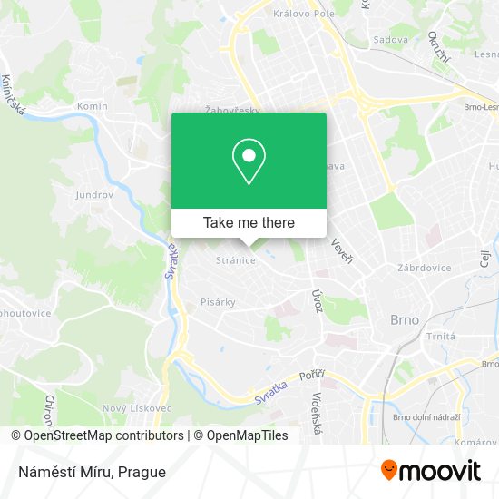 Náměstí Míru map