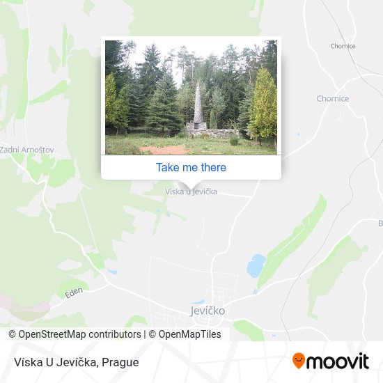 Víska U Jevíčka map