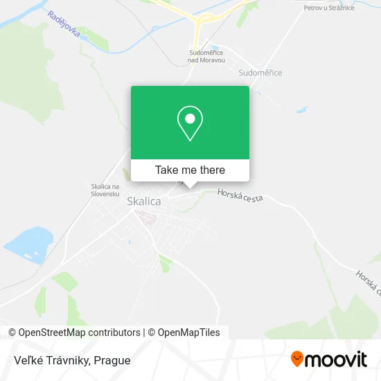 Карта Veľké Trávniky
