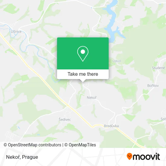 Карта Nekoř