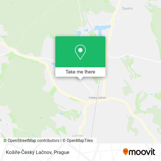 Košíře-Český Lačnov map