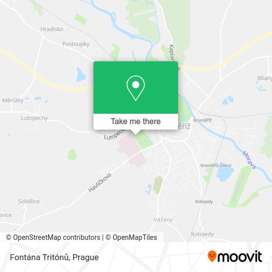 Fontána Tritónů map