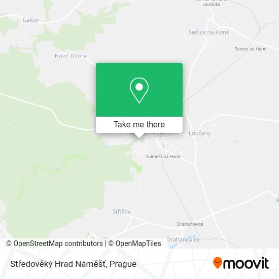 Středověký Hrad Náměšť map