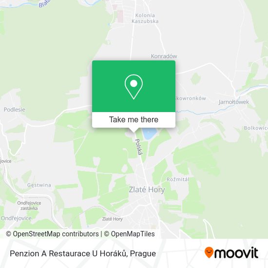 Penzion A Restaurace U Horáků map
