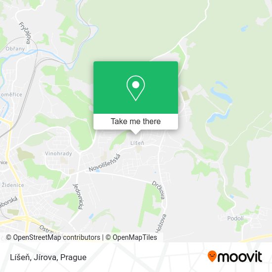 Líšeň, Jírova map