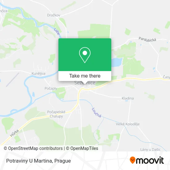 Карта Potraviny U Martina