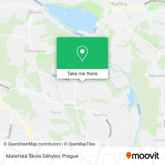 Mateřská Škola Děhylov map