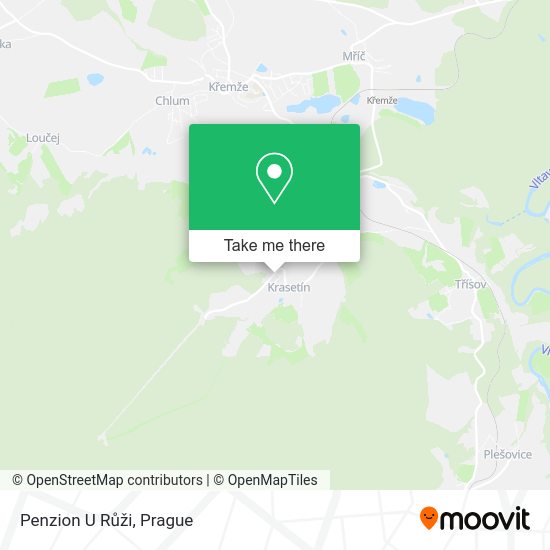 Penzion U Růži map