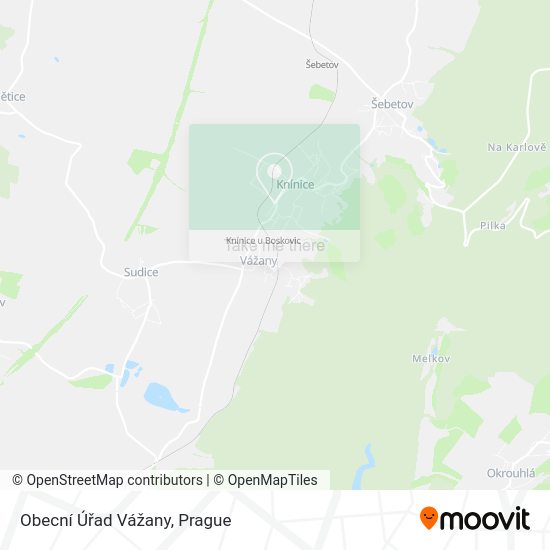 Obecní Úřad Vážany map