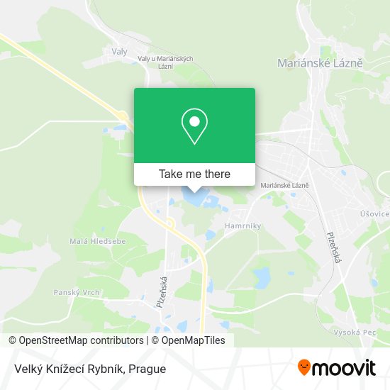 Velký Knížecí Rybník map