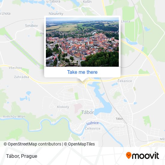 Tábor map