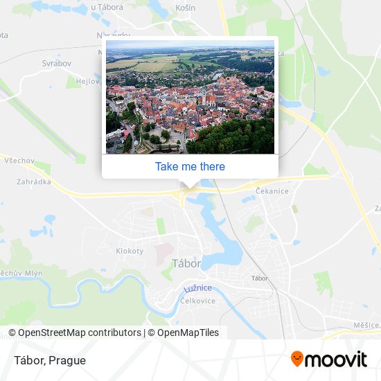 Tábor map