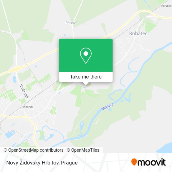 Nový Židovský Hřbitov map