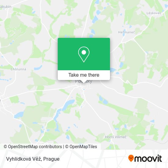 Карта Vyhlídková Věž