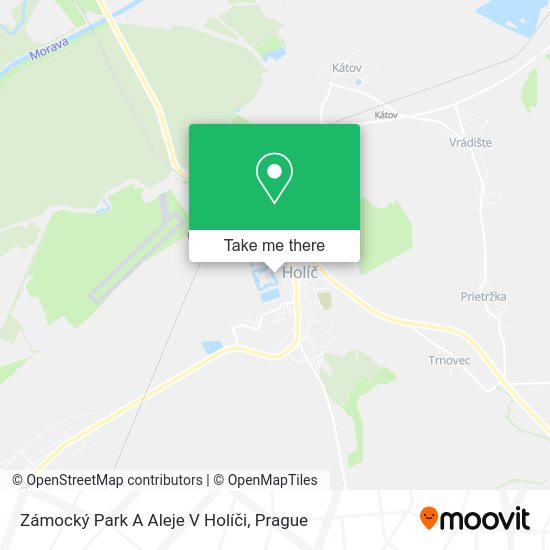 Zámocký Park A Aleje V Holíči map