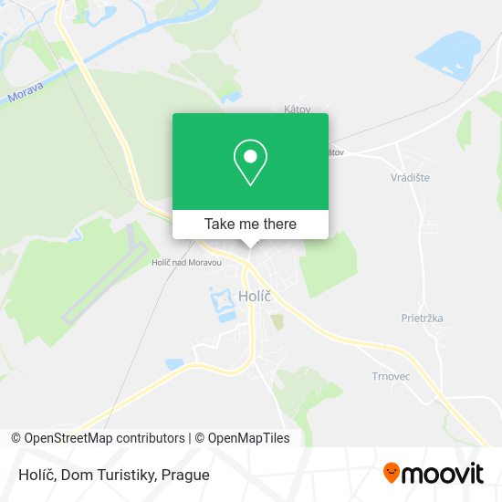 Holíč, Dom Turistiky map