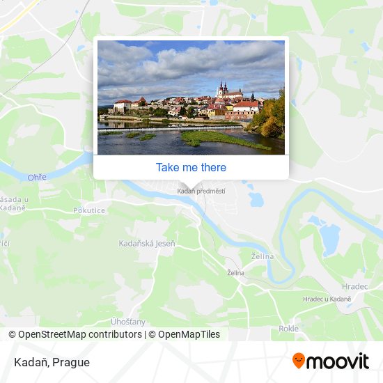 Kadaň map