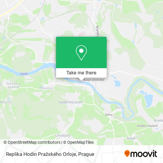 Replika Hodin Pražského Orloje map