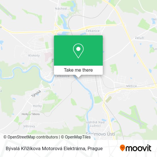 Bývalá Křižíkova Motorová Elektrárna map