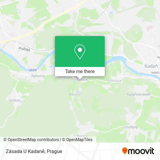 Карта Zásada U Kadaně